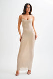 Asymmetrical Sleeveless Backless Bodycon MaxiDress
