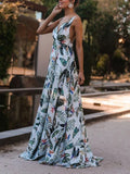 Printed Vacation Maxi Dress