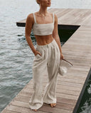 Casual Two Piece Suit in Camisole & Pants