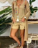 Contrast Casual Suit