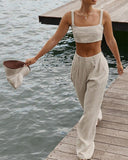 Casual Two Piece Suit in Camisole & Pants